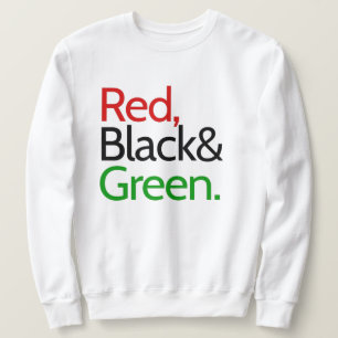 Moletom Vermelho, Preto e Verde-Americano Africano