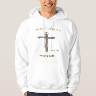 Moletom versículo bíblico cristão na frente e atrás