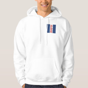 MOLETOM VESTE A CAPUCHE BLANCHE DESIGN COLORADO EUA