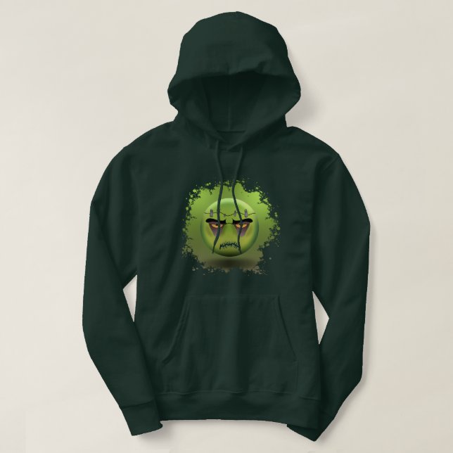Moletom Veste À Capuche Frankenmoji (Frente do Design)