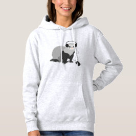 Moletom Vestido engraçado da doninha do melómano