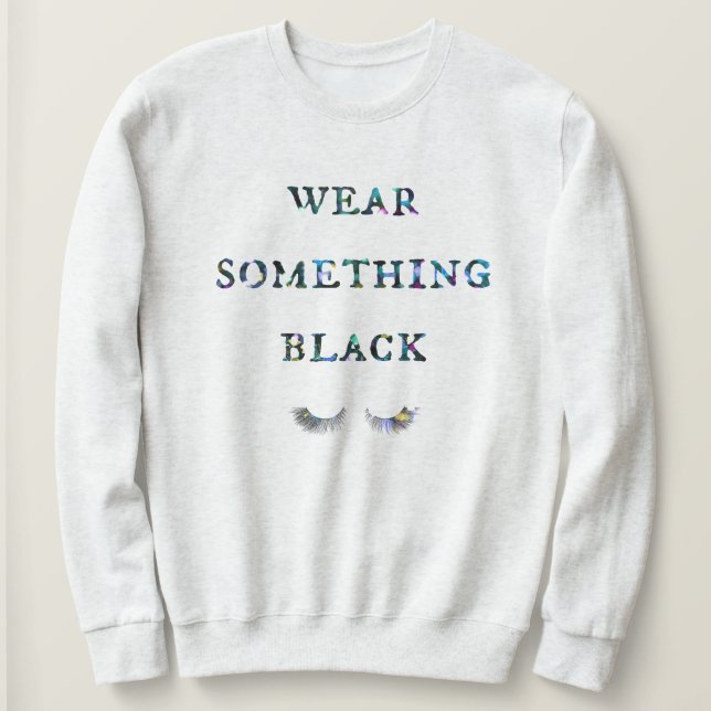 Moletom Vestir algo preto (Frente do Design)