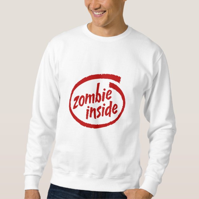 Moletom Vestuário do Zombie Dentro Torn (Frente)