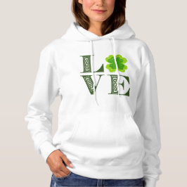 Moletom Vestuário Verde Irlandês Shamrock Celular Knot LOV