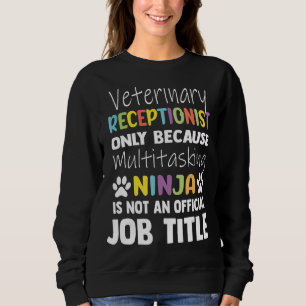 Moletom Vet Recepcionista Multitarefa Ninja Veterinary Tec