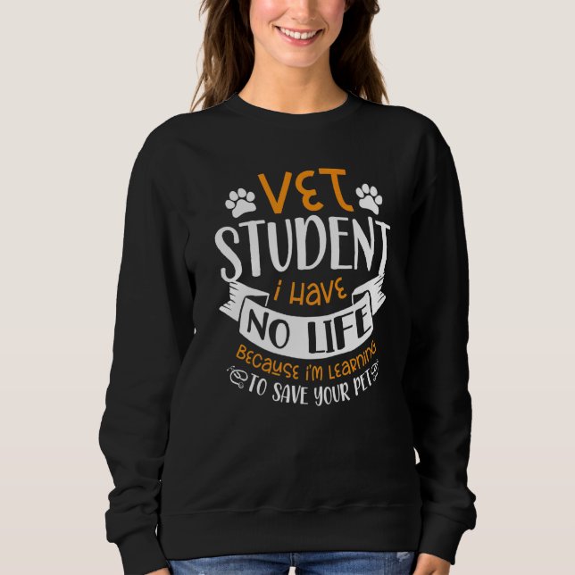 Moletom Vet Student Future Veterinarian Veterinarian Anima (Frente)