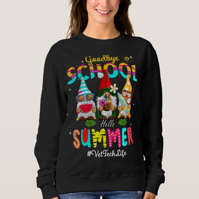 Moletom Vet Tech Gnomo Goodbye School Hello Summer (Frente)