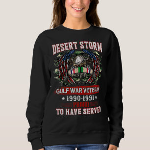 Moletom Veteran Desert Storm Veteran Proud
