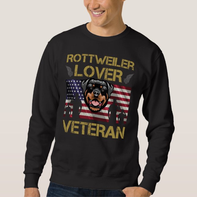 Moletom Veteran Rottweiler Lover (Frente)