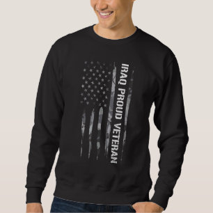 Moletom Veterano Iraquiano Veterano Orgulhoso Bandeira A