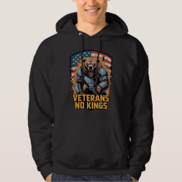 Moletom Veteranos Não Reis Urso Gráfico