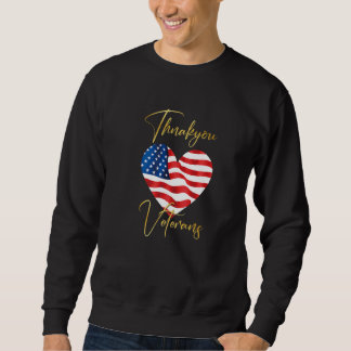 Moletom Veterans Day with American flag for Men Dad Women 