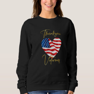 Moletom Veterans Day with American flag for Men Dad Women 