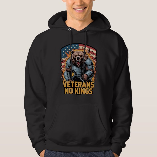 Moletom Veterans No Kings Graphic Bear (Frente)