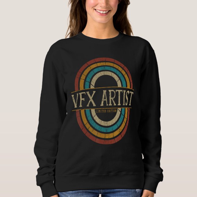 Moletom Vfx Artist Vintage Retro (Frente)