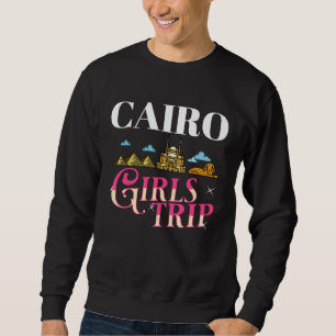 Moletom Viagem à Cidade do Cairo Egito Mapa do Horizonte V