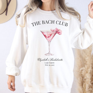 Moletom Viagem da Bach Club Pink Cocktail Bachelorette Gir