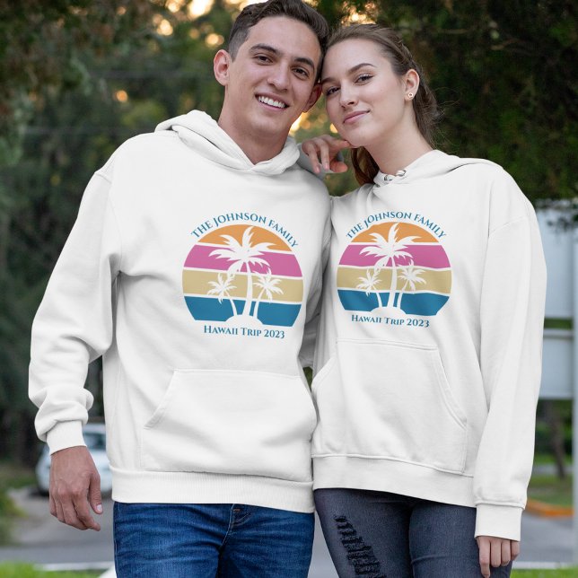 Moletom Viagem da Família de Ilhas Personalizadas da Árvor (Criador carregado)