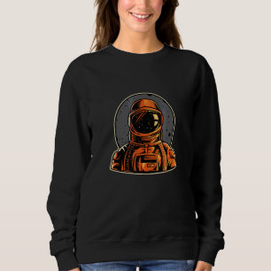 Moletom Viagem de Espaço Astronauta Retro Planeta Foguete