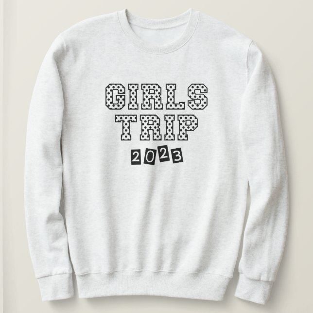 Moletom Viagem de Meninas 2023 Fim de Semana de Férias (Frente do Design)
