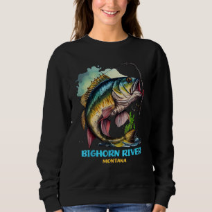 Moletom Viagem de pesca com fly fishing no rio Bighorn Mon