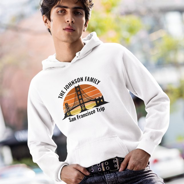 Moletom Viagem Personalizada da Ponte Sunset de São Franci (Criador carregado)
