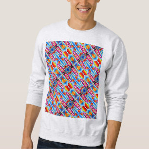 Moletom Viajando Através Do Padrão Espacial, Sweatshirt 6