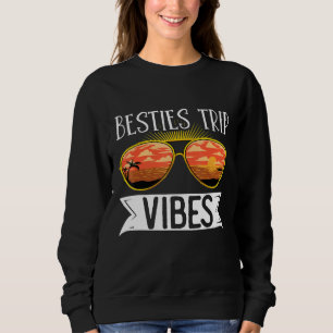 Moletom Viajante Vaga de Voo Besties Trip Vibes Sungla
