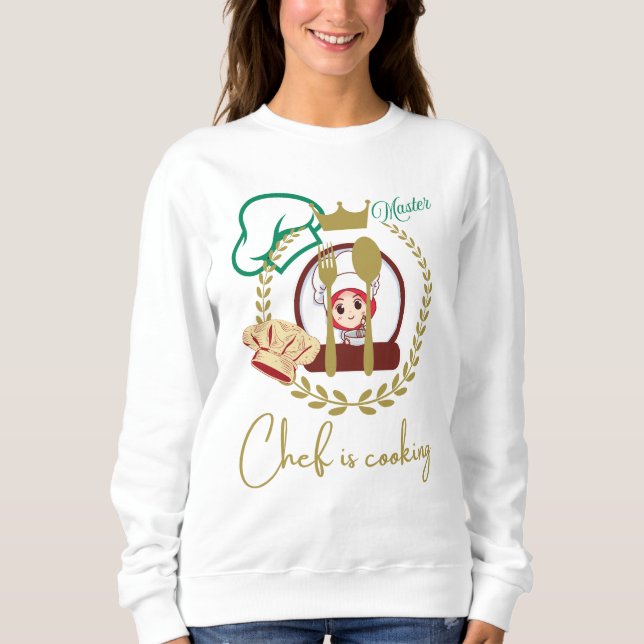 Moletom Vibes de Futuro Chef – Design de Culinária para Am (Frente)