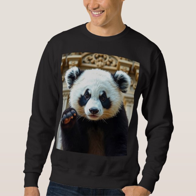 Moletom Vibes de Panda Fofo (Frente)