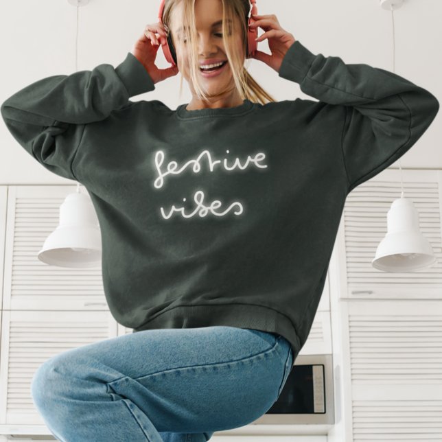 Moletom Víblias festivas | Moderno Neon Light Trendy Red X (Criador carregado)