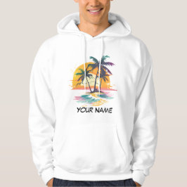 Moletom Víblias Tropicais Sunset - Palm Trees & Beach Desi