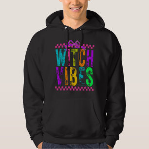 Moletom Vibrações de Feiticeira Neon Xadrez Arco de Hallow