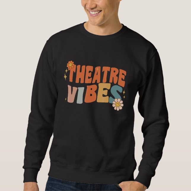 Moletom Vibrações de Teatro Retro Professor Mulheres Crian (Frente)