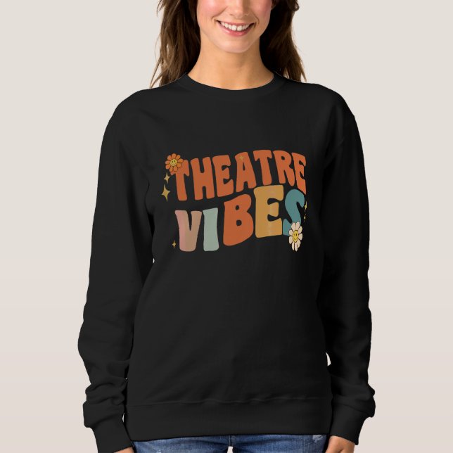 Moletom Vibrações de Teatro Retro Professor Mulheres Crian (Frente)