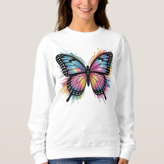 Moletom Vibrant Butterfly Art: Bold & Beautiful