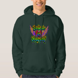 Moletom Vibrant Graffiti Believe in Yourself Hoodie - 