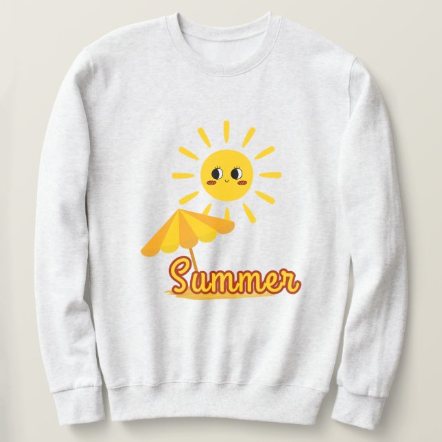 Moletom Vibrant Summer Sunshine Design (Frente do Design)
