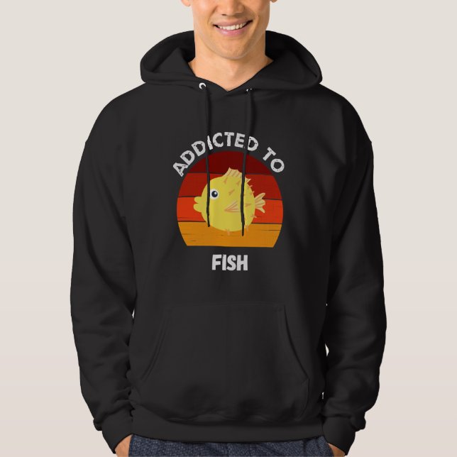 Moletom Viciado Em Peixes De Aquário (Frente)