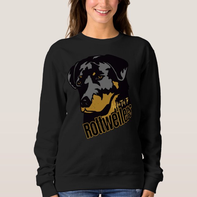 Moletom Viciado Em Rottweilers Especialmente Para Rottweil (Frente)