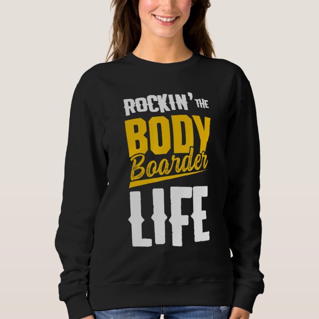 Moletom Vida de Bodyboarding Bodyboard Bodyboarder (Frente)