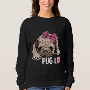 Moletom vida de cão, pug engraçado, cão de cão, presentes