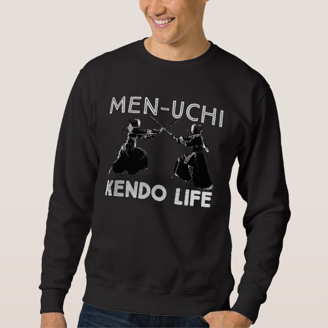 Moletom Vida de Kendo Homens Uchi (Frente)