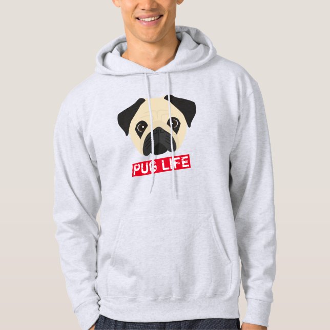 Moletom Vida de Pug (Frente)