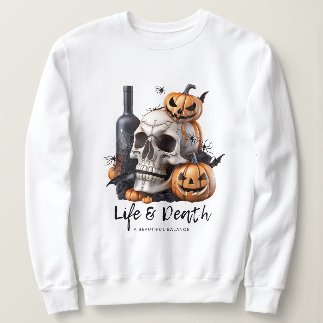 Moletom Vida e Morte de Halloween 1 (Frente do Design)
