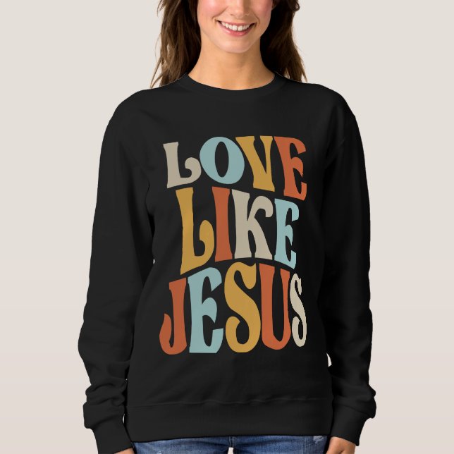 Moletom Vida Justa - Amor Como Jesus (Frente)
