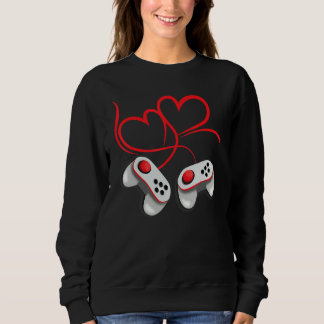 Moletom Video Gamer Valentine's Day Hearts Gaming