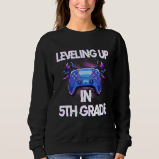 Moletom Video Gaming   for students Leveling up in Fifth G