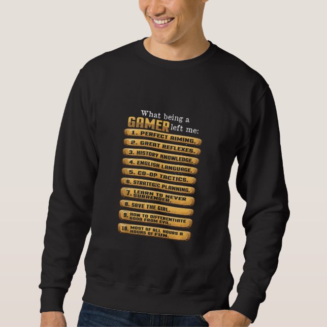 Moletom Videos games engraçados Jovens Jovens Jovens Joven (Frente)