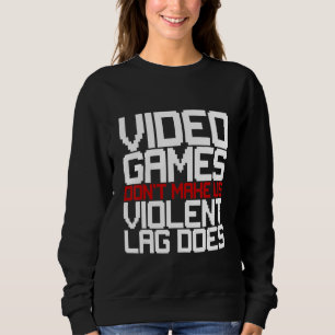 Moletom Videos games não nos fazem perder a violência
